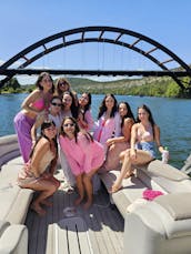 Pontão de dois andares de 28 pés com escorregador - Party Cove - Lago Austin 