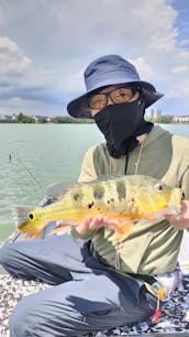 Guía de pesca de lubina real en Kuala Lumpur con hasta 2 personas