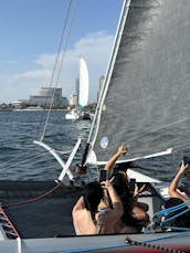 Montez à bord du Reynolds 33 - Pure Catamaran Sailing dans la baie de San Diego