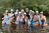 Godfrey Aquapatio 26ft Luxury Tritoon On Saratoga Lake For Up To 12 People