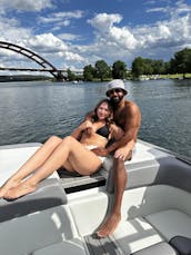 Surf Boat with Captain on Lake Austin