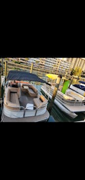 2020 Sea Water Pontoon Boat Rental in Miami Beach, Florida