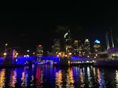 Silverwave 23' Pontoon Rental from Downtown Tampa Area / See the City Lights with Evening Rentals are available!