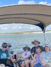 Summer Fun. 20ft Sweetwater Pontoons and sun