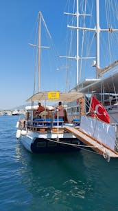 Private charter for daily boat trip on sailing Gulet PN for 12 people in Bodrum