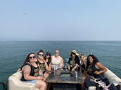 Barco flutuante de 25 pés para alugar com churrasqueira e fogueira! Cruzeiro no Lago Tahoe