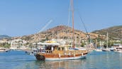 Private charter for daily and weekly boat trip on sailing Gulet HM in Bodrum