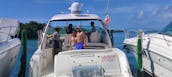 Sea Ray 50 ft in Cancun to Isla Mujeres luxury Sundancer optional: JetSki Scooter Snorkel Paddleboard