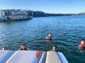 Spacious Zippy Speed Boat for Tubing and Wakeboarding, Lake Austin, Lake Travis