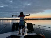 Location d'un bateau de croisière à cabine de 35 pieds sur le lac Lewisville