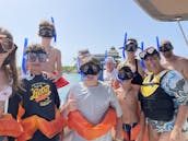 Luxury Private Yacht tours Cancun to Isla Mujeres  15 Pax Snorkeling &Fishing