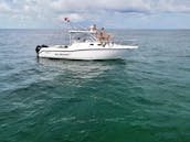 32' Boston Whaler Conquest with large cabin & AC, in lower Florida Keys