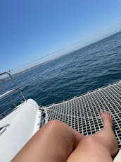 ¡HERMOSA aventura en catamarán de 42 pies en Marina del Rey!