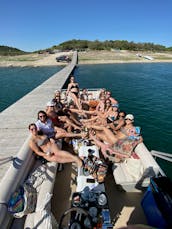 Barcos de pontão para festas no Lago Travis! 12, 15 e 20 pessoas!