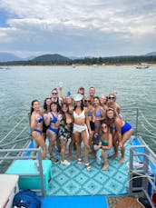 Large Party Boat Pontoon Charter in South Lake Tahoe for up to 35 Guests