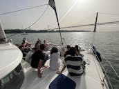 Lagoon Catamaran We cross in Lisbon, Portugal