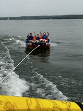 24ft SunTracker Party/Fishing Pontoon at Joe Pool Lake, Texas