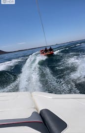Monterey 218 Surf Edition Wakeboat on Lake Pleasant, AZ