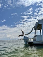 Half Day Pontoon Rental With Captain | 25ft Avalon Catalina Cruise Funship In Panama City