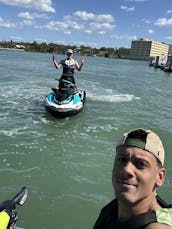 DOLPHIN TOUR CLEARWATER JETSKI 3 PASSENGER HONEYMOON ISLAND BLUETOOTH FAST SKI