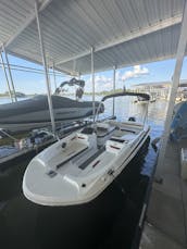 Beautiful Hurricane SunDeck Sport 185 OB available at Tims Ford Lake