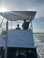 Classic 1979 Mainship Trawler guided river cruise adventure 