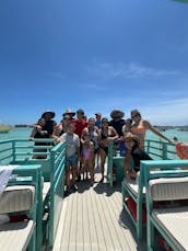 Luxury Crab Island Pontoon Charter with Restroom (Up to 18 people)