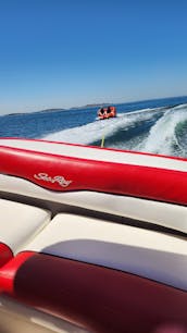 Sea Ray Ski Boat with all the essentials + LOUD AUDIO SYSTEM & Wakeboards / Tube
