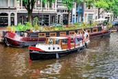 Private 2 hour or more Canal Boat Tour in Amsterdam