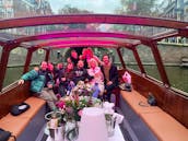 Private boat hire in Amsterdam with captain & bar