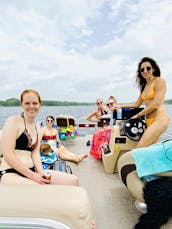 Alquiler de pontones azules para Lake Athens TX o Cedar Creek Reservoir TX