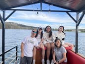 Floatin' Saloon Pontoon Boat on Lake Austin