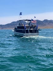 22' Party Barge XP3 Tri-toon Boat Seats 6 Max with USCG Captain!