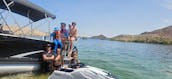 200 HP MERCURY VERADO SPACIOUS 22 FT TRITOON WITH DIVING BOARD & SKI TOWER