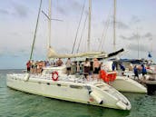 Charter this 55 ft Cruising Catamaran for a Boat Party in Cancún, Quintana Roo