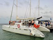 Charter Open Bar Catamaran for a Boat Party in Cancún and Isla Mujeres