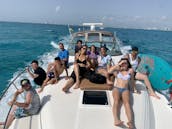 Luxury Private Yacht tours Cancun to Isla Mujeres  15 Pax Snorkeling &Fishing