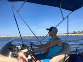 SunTracker 22' DLX Fishin' Barge in Naples/ Marco Island