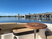 41-ft. The Hottest New Luxury Sport Yacht for Charter in Charleston, featuring Fusion Sound System, Gyro-Stabilizing and Quite-Ride Technology