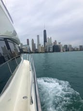 Chicago 46 ft Prestige Flybridge Luxury Yacht Rental Jetski Also Available as Ad-on, Michellin Rated Chef Available