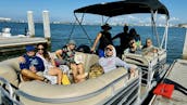 20FT PONTOON IN CLEARWATER ISLAND HOPPING TO POPULAR LOCAL ISLANDS