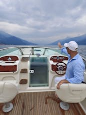 Cruzeiro pelo Lago Como em um luxuoso iate Runabout