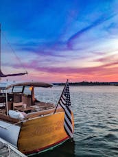 Charter a 30' Classic Wooden Motor Boat in East Hampton, NY