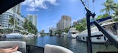 Fort Lauderdale Sandbar Party Aboard 24ft Sun Catcher for up to 9 People
