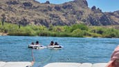 Surf Arizona! Silver Axis A24 WakeSurf Boat  - Learn to Surf!