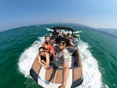 Brand New 2021 WakeSurf Boat holds 17 People on Lake Tahoe  WakeBoard and Tube