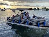 2023 Luxury Pontoon Party Boat for Rent in Hollywood, Florida