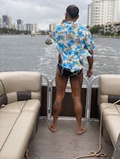 2023 Luxury Pontoon Party Boat for Rent in Hollywood, Florida