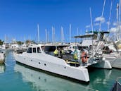 Location de catamaran à moteur pour 46 passagers à Waikiki, Honolulu, Hawaï