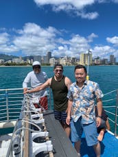 40 passenger Power Catamaran Rental in Waikiki, Honolulu, Hawaii